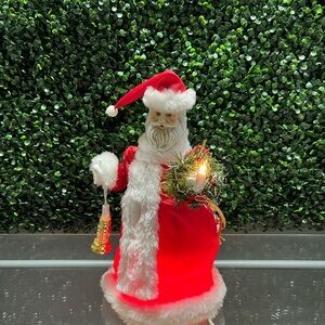 Source Unknown Red and White Santa Holiday Decor